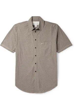 ERL Logo-Appliquéd Checked Cotton-Poplin Shirt - Men - - M