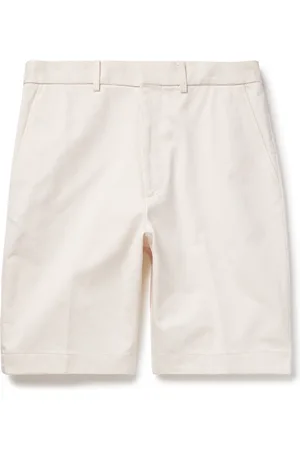 Auralee Straight-Leg Cotton-Twill Shorts - Men - - 3