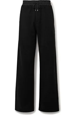 Saint Laurent Wide-Leg Cotton-Jersey Sweatpants - Men - - M