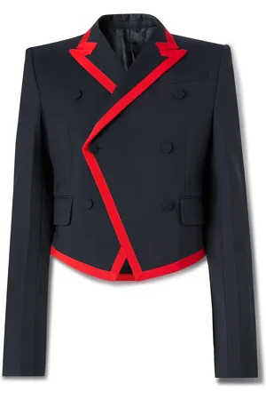 Alexander McQueen Slim-Fit Double-Breasted Grosgrain-Trimmed Wool Blazer - Men - - IT 50
