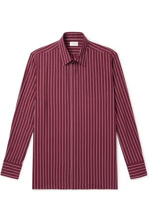 Saint Laurent Pinstriped Crepe Shirt - Men - - 39