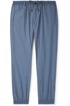 Incotex Teknosartorial Slim-Fit Tapered Cotton-Blend Poplin Drawstring Trousers - Men - - IT 60