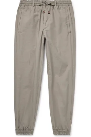 Incotex Teknosartorial Slim-Fit Tapered Cotton-Blend Poplin Drawstring Trousers - Men - - IT 50