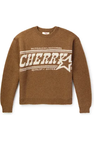 CHERRY LOS ANGELES Jacquard-Knit Alpaca-Blend Sweater - Men - - S