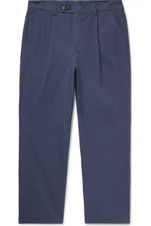 Corridor Straight-Leg Pleated Cotton-Sateen Trousers - Men - - UK/US 36