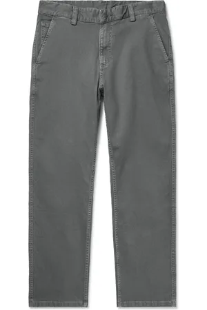 Corridor Straight-Leg Garment-Dyed Stretch-Cotton Twill Trousers - Men - - UK/US 30