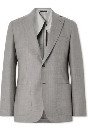 BRIONI Soffio Wool and Silk-Blend Blazer - Men - - IT 46