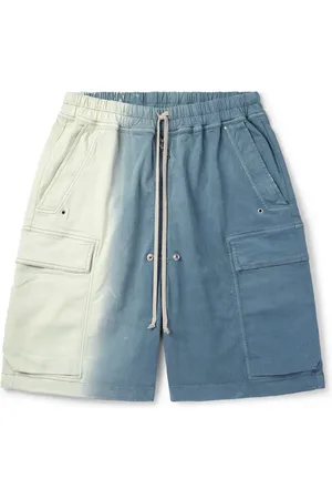DRKSHDW BY RICK OWENS Wide-Leg Dégradé Denim Drawstring Cargo Shorts - Men - - M