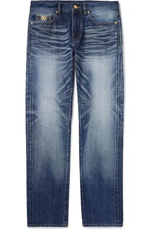 VERSACE Slim-Fit Straight-Leg Embellished Jeans - Men - - UK/US 32