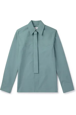 Jil Sander Cotton-Poplin Shirt with Tie - Men - - EU 43