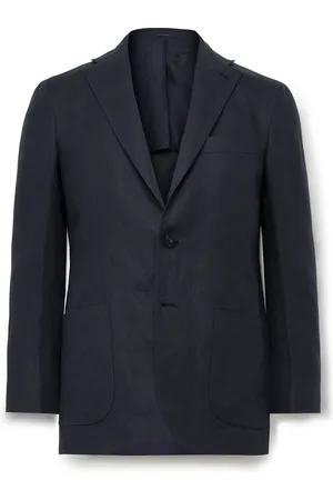 Kiton Linen Blazer - Men - - IT 48