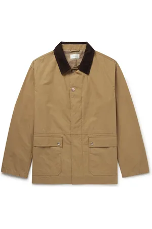 The Row Frank Corduroy-Trimmed Brushed-Cotton Jacket - Men - - L