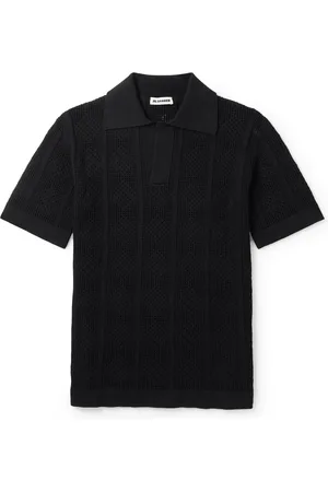 Jil Sander Open-Knit Cotton Polo Shirt - Men - - IT 46