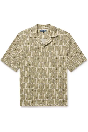 Frescobol Carioca Roberto Palmeira Camp-Collar Printed Linen Shirt - Men - - M