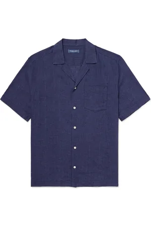 Frescobol Carioca Angelo Camp-Collar Linen Shirt - Men - - L