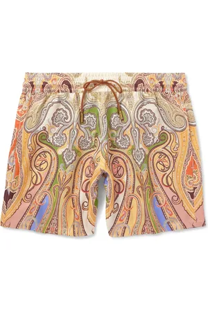 Etro Straight-Leg Mid-Length Paisley-Print Swim Shorts - Men - - L
