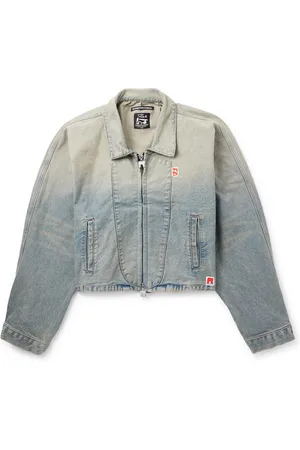 RRR-123 Fathers Garden Logo-Appliquéd Denim Jacket - Men - - S