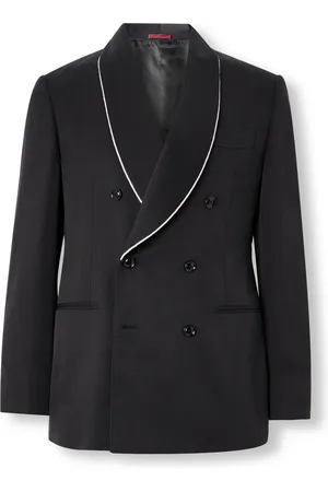 Brunello Cucinelli Double-Breasted Shawl-Lapel Silk-Twill Tuxedo Jacket - Men - - IT 50