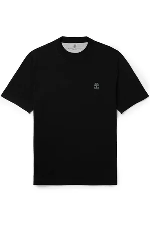 Brunello Cucinelli Logo-Print Cotton-Jersey T-Shirt - Men - - M
