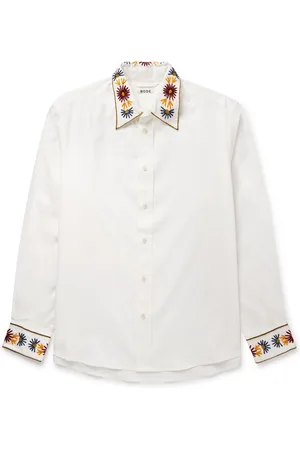 BODE Candyfloss Embroidered Cotton Oxford Shirt - Men - - S
