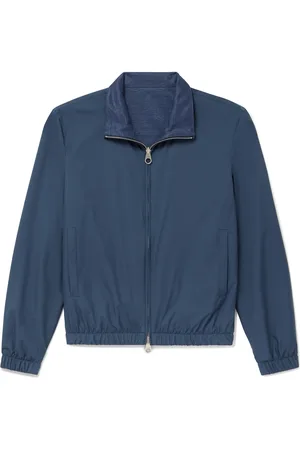 Loro Piana Reversible Storm System® Jersey and Twill Bomber Jacket - Men - - IT 50