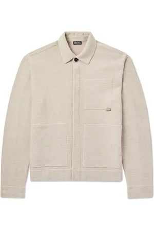Ermenegildo Zegna Wool, Cashmere, Linen and Silk-Blend Chore Jacket - Men - - IT 48