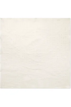 MILES LEON Brazee Striped Tumbled Cotton and Linen-Blend Bandana - Men