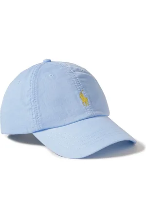 Ralph Lauren Leather-Trimmed Logo-Embroidered Linen Baseball Cap - Men
