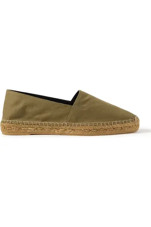 Saint Laurent Collapsible-Heel Logo-Embroidered Twill Espadrilles - Men - - EU 42