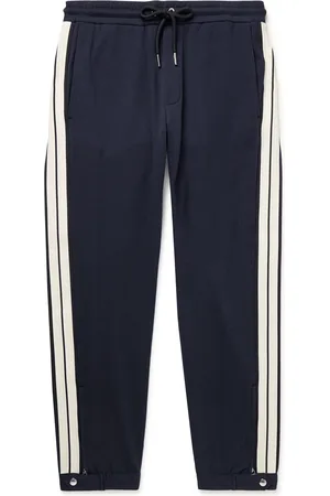 Moncler Tapered Striped Cotton-Jersey Sweatpants - Men - - M