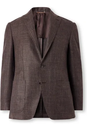 CANALI Kei Unstructured Wool, Silk and Linen-Blend Blazer - Men - - IT 50