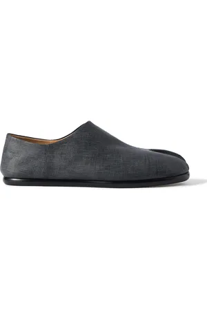 Maison Margiela Tabi Split-Toe Collapsible-Heel Textured-Leather Loafers - Men - - EU 40
