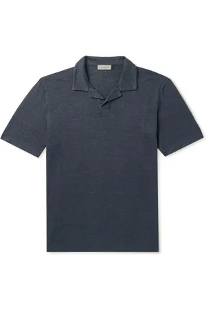CANALI Linen Polo Shirt - Men - - IT 46