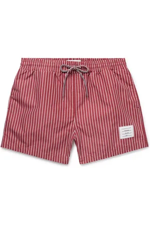 Thom Browne Slim-Fit Short-Length Striped Swim Shorts - Men - - 3
