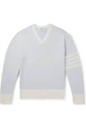 Thom Browne Striped Linen and Cotton-Blend Sweater - Men - - 2