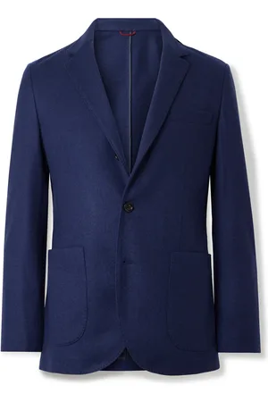 Brunello Cucinelli Unstructured Mélange Cashmere-Jersey Blazer - Men - - IT 46