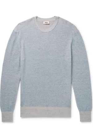 ALTEA Slim-Fit Ribbed Linen and Cotton-Blend Sweater - Men - - M