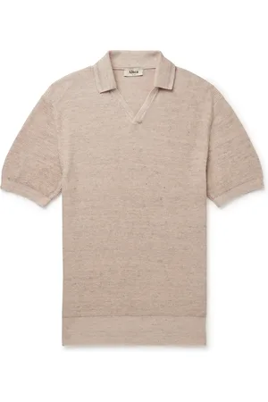 ALTEA Slim-Fit Ribbed Linen and Cotton-Blend Polo Shirt - Men - - S
