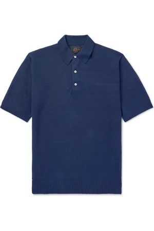 Beams Hemp Polo Shirt - Men - - S
