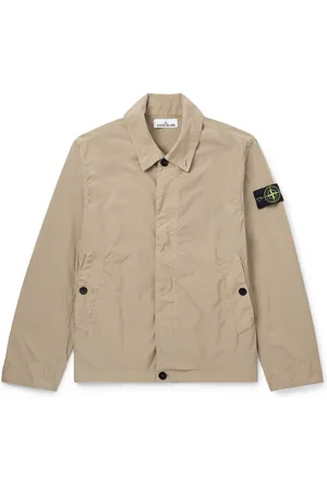 Stone Island Logo-Appliquéd Garment-Dyed Shell Jacket - Men - - XL
