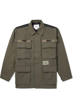 Wtaps Veiny Appliquéd Embroidered Cotton-Twill and Printed Ripstop Overshirt - Men - - XL