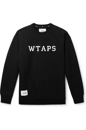 Wtaps Academy Logo-Print Appliquéd Cotton-Jersey Sweatshirt - Men - - S