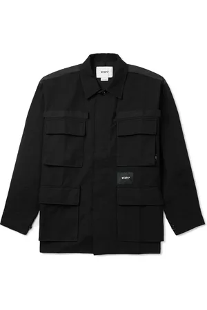 Wtaps Veiny Appliquéd Embroidered Cotton-Twill and Printed Ripstop Overshirt - Men - - S