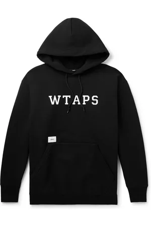 Wtaps Academy Logo-Print Appliquéd Cotton-Jersey Hoodie - Men - - S
