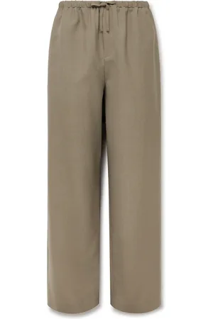 The Row Donatello Straight-Leg Wool and Mohair-Blend Drawstring Trousers - Men - - M