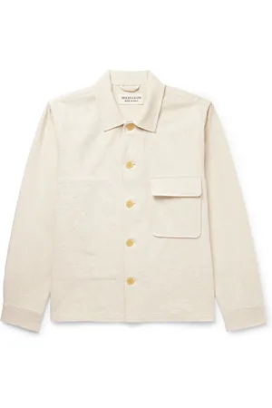 MILES LEON Garden Slub Cotton-Canvas Shirt Jacket - Men - - XXL