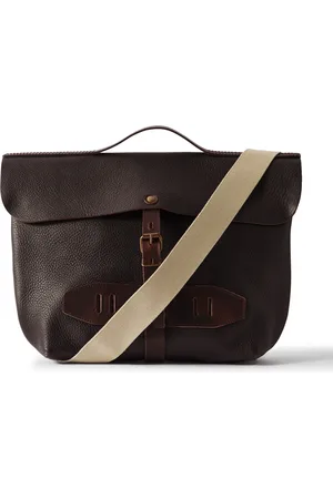 BLEU DE CHAUFFE Lazard Full-Grain Leather Messenger Bag - Men