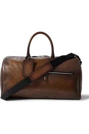 Berluti Jour Off Scritto Venezia Leather Weekend Bag - Men