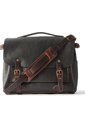 BLEU DE CHAUFFE Eclair Full-Grain Leather Messenger Bag - Men