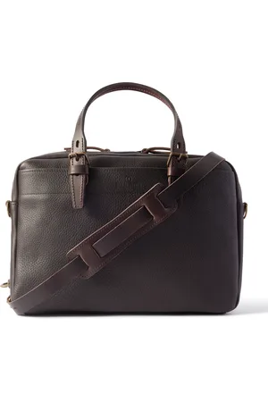 BLEU DE CHAUFFE Folder Business Full-Grain Leather Briefcase - Men